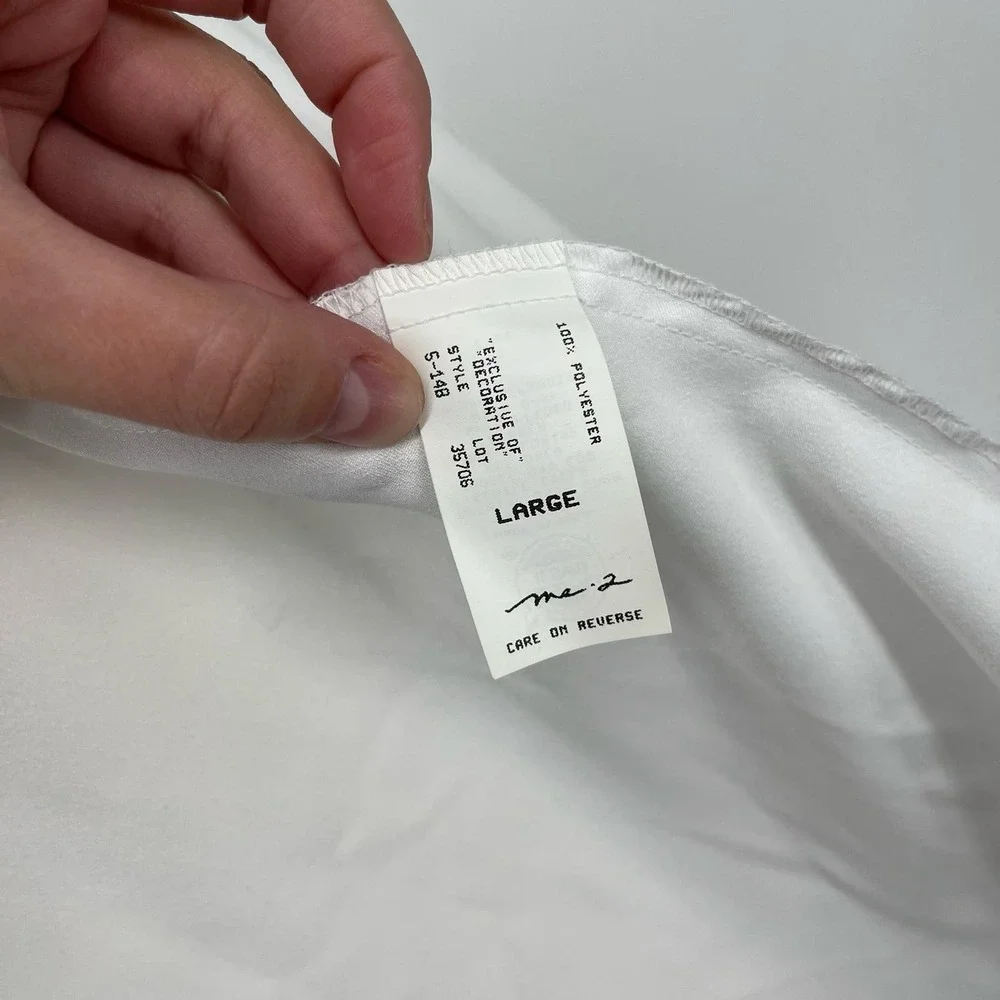 Vintage Nightgown & Robe Set Me 2 Sleepwear White ILGWU Women’s Large - Picture 15 of 16